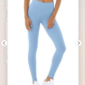 Alo full length airbrush leggings light blue
